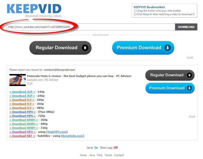 YouTube video download for PC