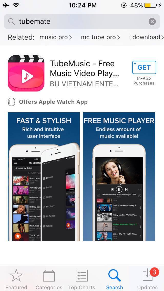 TubeMate YouTube Downloader for iPhone Apps for iPhone